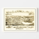 Vintage Map of Oakdale, Massachusetts 1891