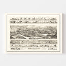 Vintage Map of Oxford, Massachusetts 1891