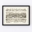 Vintage Map of Oxford, Massachusetts 1891