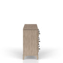 6 Drawer Dresser - Sand - Wood by HouseOfZazla