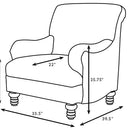 Danforth - High Backrest Accent Chair by HouseOfZazla