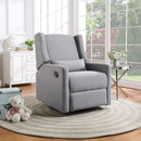 Pronto - Swivel Glider Recliner With Pillow by HouseOfZazla