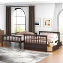 Bunk Bed With Drawers, Convertible Design by Unique Piece Furniture