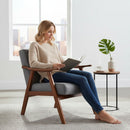 Accent Chair, Classic Mid Century Modern For Extra Seating by Unique Piece Furniture