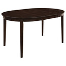 Elmira - Oval Dining Table With Leaf Extension - Brown by HouseOfZazla