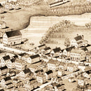 Vintage Map of Pawtuxet, Rhode Island 1890