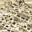 Vintage Map of Crompton, Rhode Island 1889