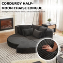Semi Circular 2 In 1 Sofa Bed With Neck Pillow by HouseOfZazla
