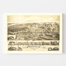 Vintage Map of Pontiac, Rhode Island 1889