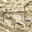 Vintage Map of Pontiac, Rhode Island 1889