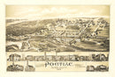 Vintage Map of Pontiac, Rhode Island 1889