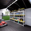 8 Ft. W X 12 Ft. D Plastic Storage Shed With Floor - Black / Gray by HouseOfZazla