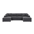 3 Piece Double Chaise Sectional Sofa by Unique Piece Furniture