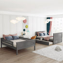 Bunk Bed With Twin Size Trundle, Guardrails by HouseOfZazla
