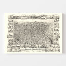 Vintage Map of Boston Highlands, Massachusetts 1888