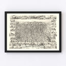Vintage Map of Boston Highlands, Massachusetts 1888