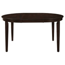 Gabriel - Oval 7 Piece Dining Set With Chairs - Cappuccino