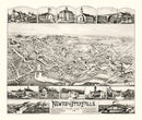 Vintage Map of Newton Upper Falls, Massachusetts 1888