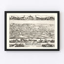 Vintage Map of Newton Upper Falls, Massachusetts 1888
