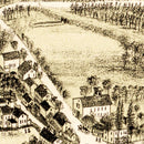 Vintage Map of South Easton, Massachusetts 1888
