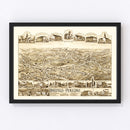 Vintage Map of Wakefield, Rhode Island 1888