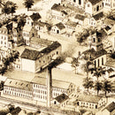 Vintage Map of Millville, Massachusetts 1887