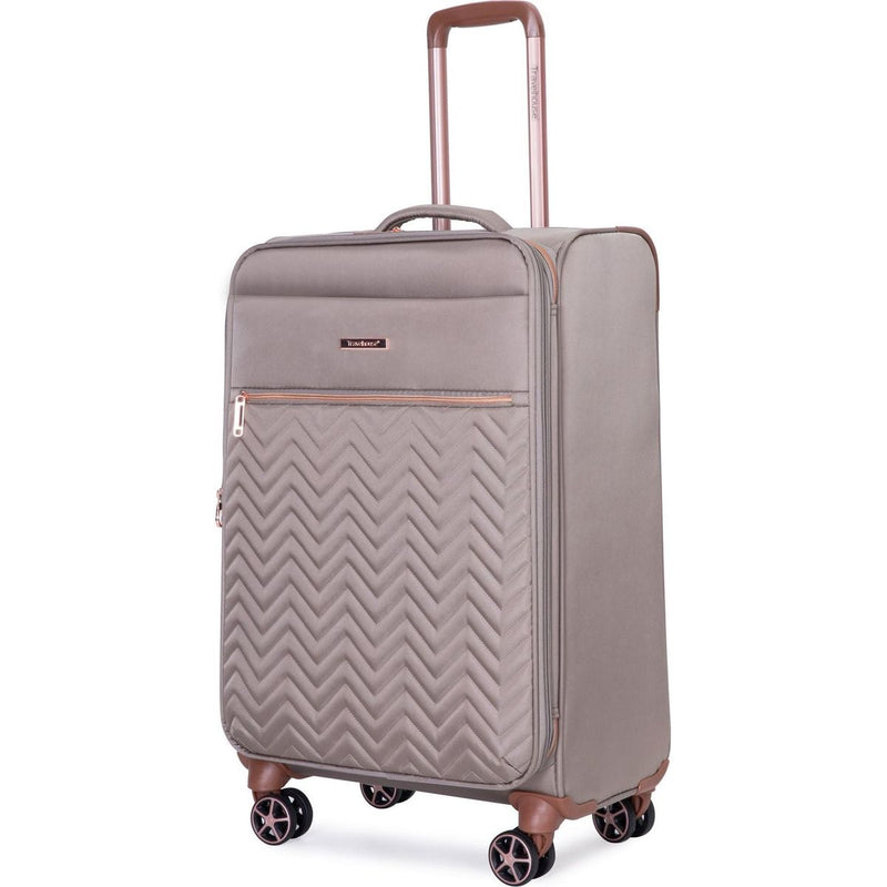 4-Piece Set (16/20/24/28), Softshell Suitcase Spinner Wheels Terylene Luggage Sets Carry On Suitcase Luggage Lightweight Durable Suitcase Khaki