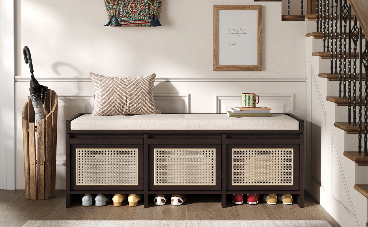 TREXM 48" Entryway Shoe Bench, photo 6 of 10