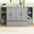 Murphy Bed With Shelves, Drawers And USB Ports by Unique Piece Furniture