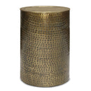 Corbin - Hammered Metal Side Table by HouseOfZazla