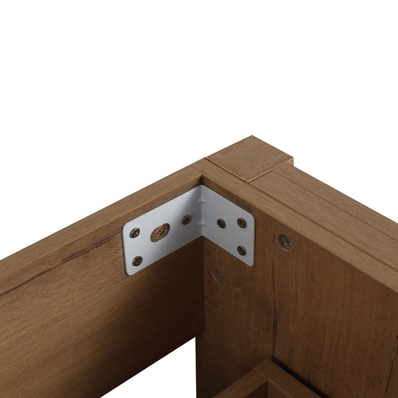 30 Inch Bathroom Vanity Plywood With 2 Drawers (BMO-BL9075BK)