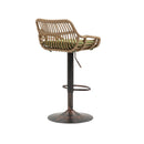 Modern Swivel Bar Stools Adjustable Counter Chairs With Footrest (Set of 2) by HouseOfZazla
