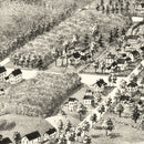 Vintage Map of Plainville, Massachusetts 1887