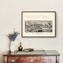 Vintage Map of Rochdale, Massachusetts 1887
