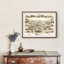 Vintage Map of Grafton, Massachusetts 1887