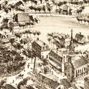 Vintage Map of Grafton, Massachusetts 1887