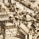 Vintage Map of Medway, Massachusetts 1887