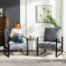 Classic Mid Century Modern Accent Chair With Durable Square Metal Frame, Armchair by HouseOfZazla