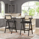 Milan - Modern Webbing Back Stool With Arms (Set of 3) by HouseOfZazla