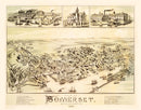 Vintage Map of Somerset, Massachusetts 1887