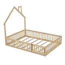 House Platform Bed With Guardrail by HouseOfZazla