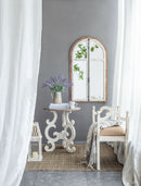 Harlow - Bench, Farmhouse / French Country Style Vanity Chair - Beige / White by HouseOfZazla
