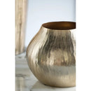11x11x9" Aluminum Chisel Flower Vase by HouseOfZazla