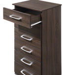 Boston Wood Lingerie Chest Smooth Roller Drawer Glides by Unique Piece Furniture