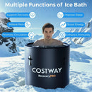 79 Gal Water Chiller Compatible Cold Plunge Tub with Cover-Black by LJGDeals
