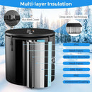 79 Gal Water Chiller Compatible Cold Plunge Tub with Cover-Black by LJGDeals