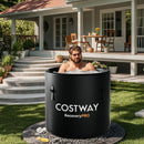 79 Gal Water Chiller Compatible Cold Plunge Tub with Cover-Black by LJGDeals