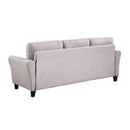 79.9" Modern Living Room Sofa Linen Upholstered Couch Furniture for Home or Office, Light Grey,(3-Seat,)