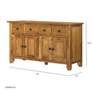 Farmhouse Cabinet Natural Wood by Unique Piece Furniture