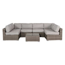 Seating Set With Cushions Handcrafted Wicker Design by HouseOfZazla